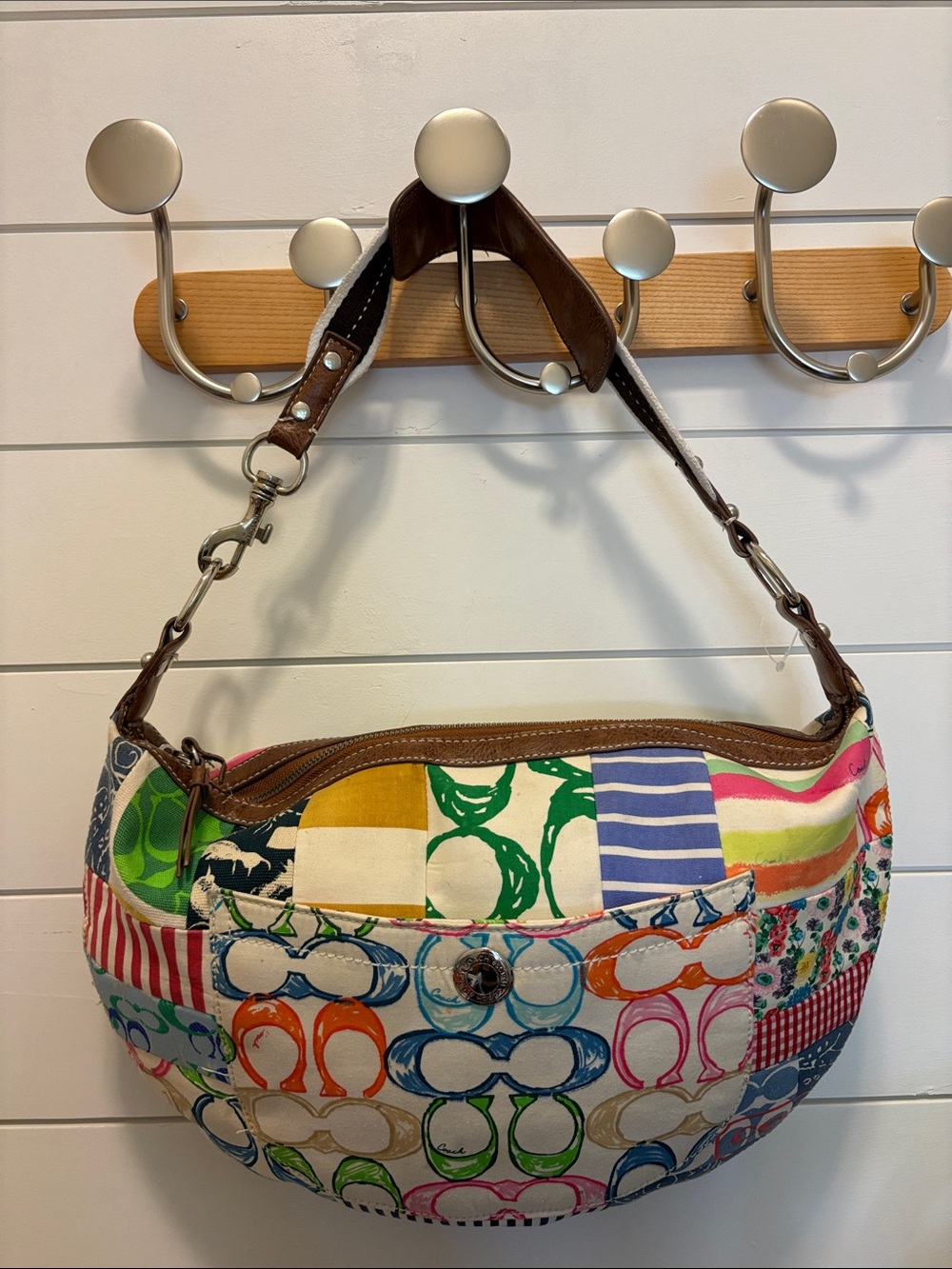 Coach Y2K vintage Hamptons Patchwork Hobo Purse